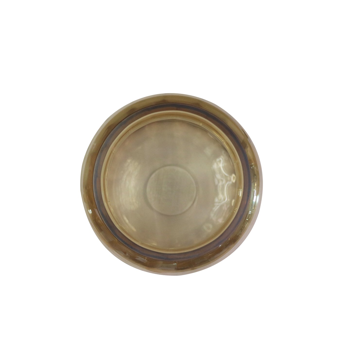 7.9" Gold Glass Vase Container, No Pattern ( 7.8"H X 5.5"W X 5.5"D)