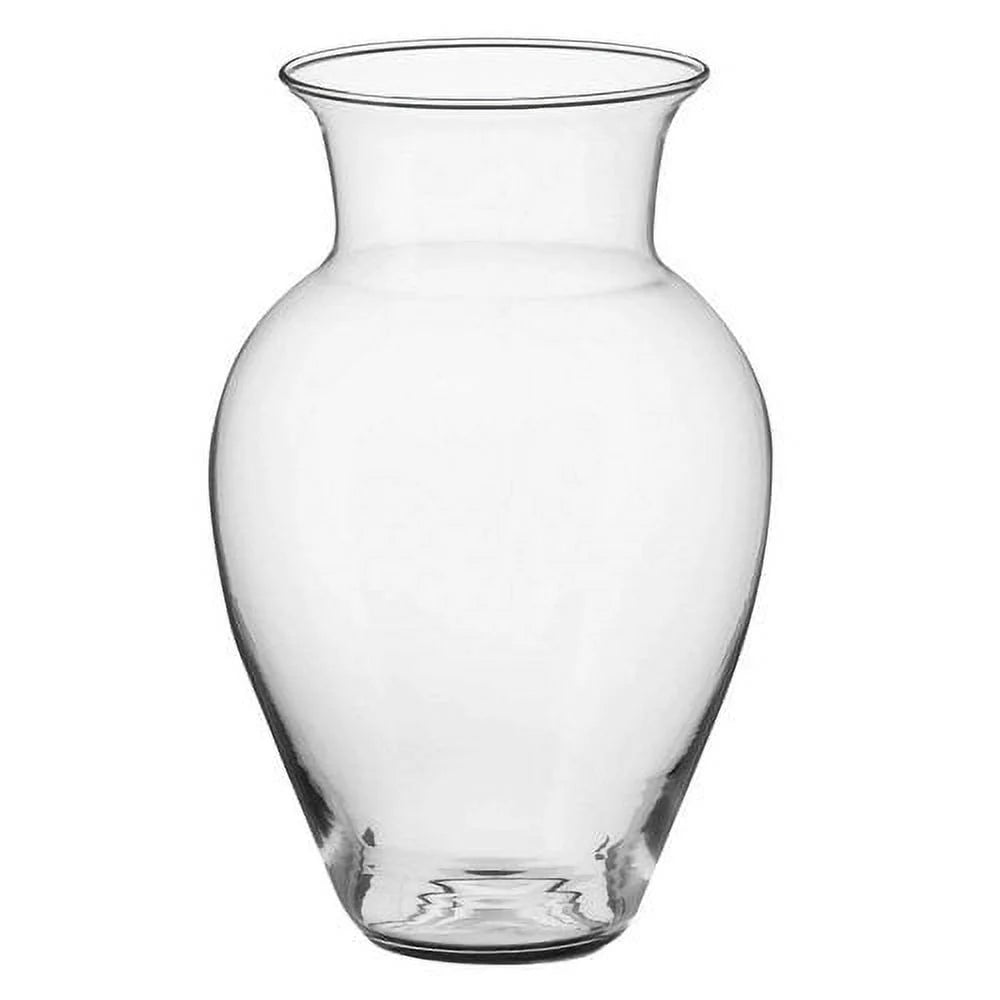 (2 Pack) Clear Glass 10.5" Spring Valley Floral Vase