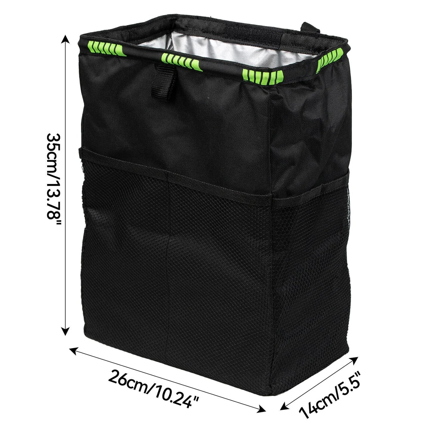 Car Trash Bag Litter Can Garbage Bin Seat Organizer Storage Box Waterproof for Van Truck Universal