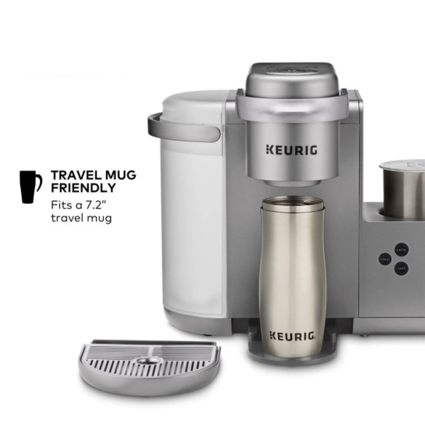 K-Cafe Special Edition Single Serve K-Cup Pod Coffee, Latte and Cappuccino Maker, Nickel