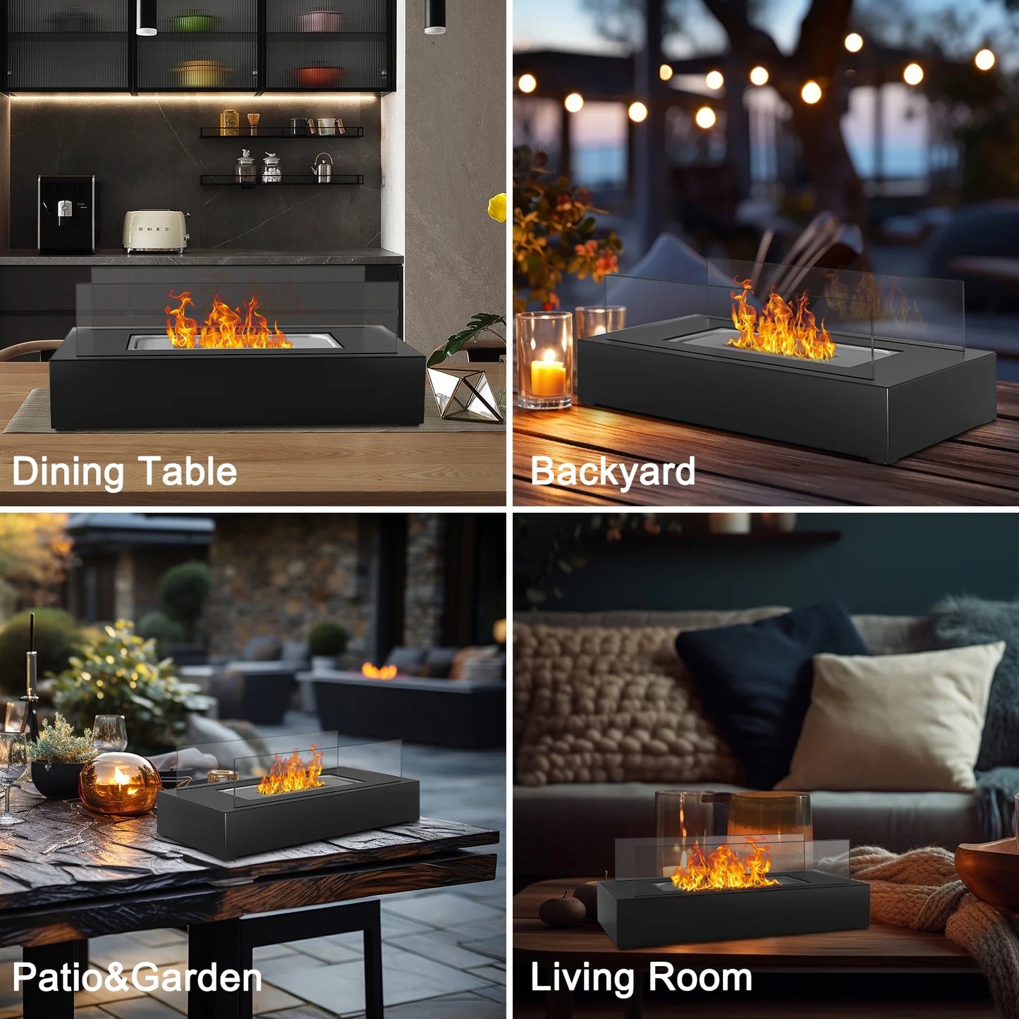 Mini Tabletop Fire Pit – Indoor & Outdoor Use