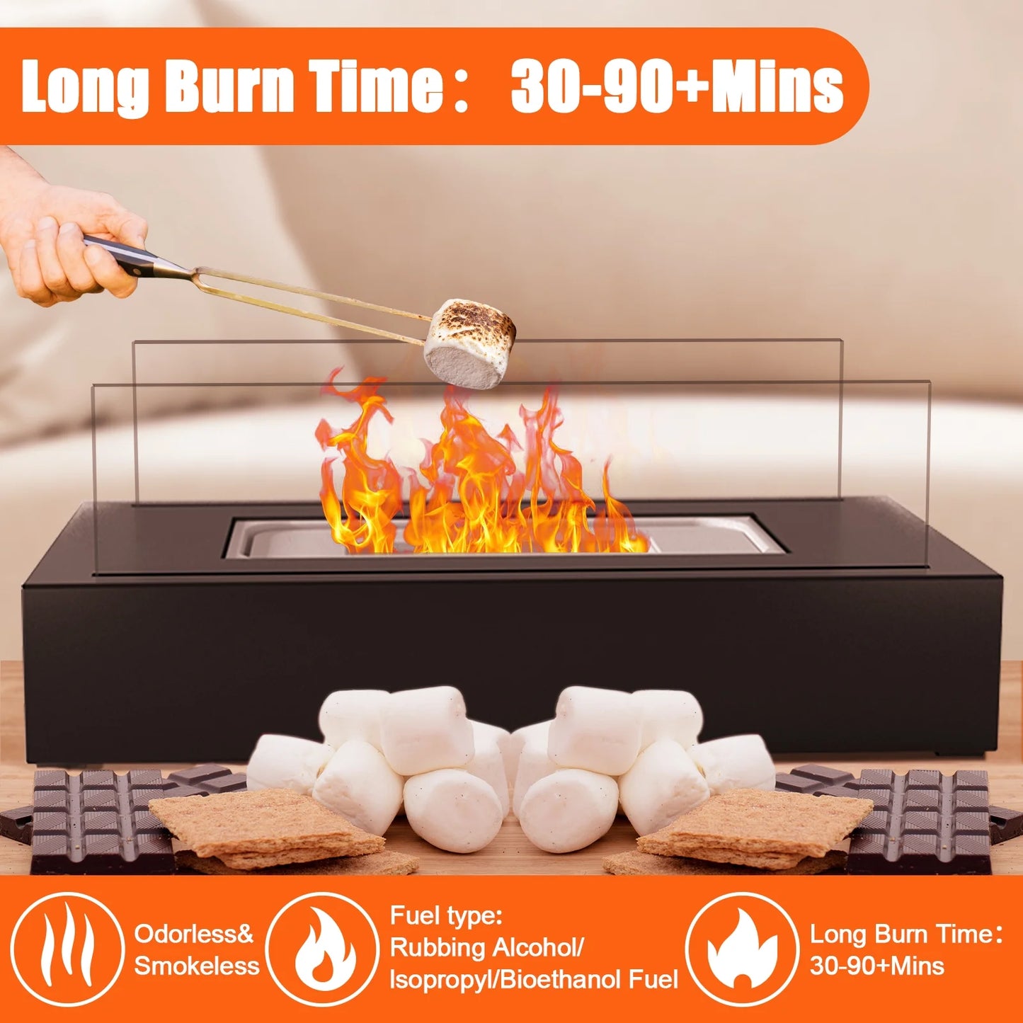 Mini Tabletop Fire Pit – Indoor & Outdoor Use