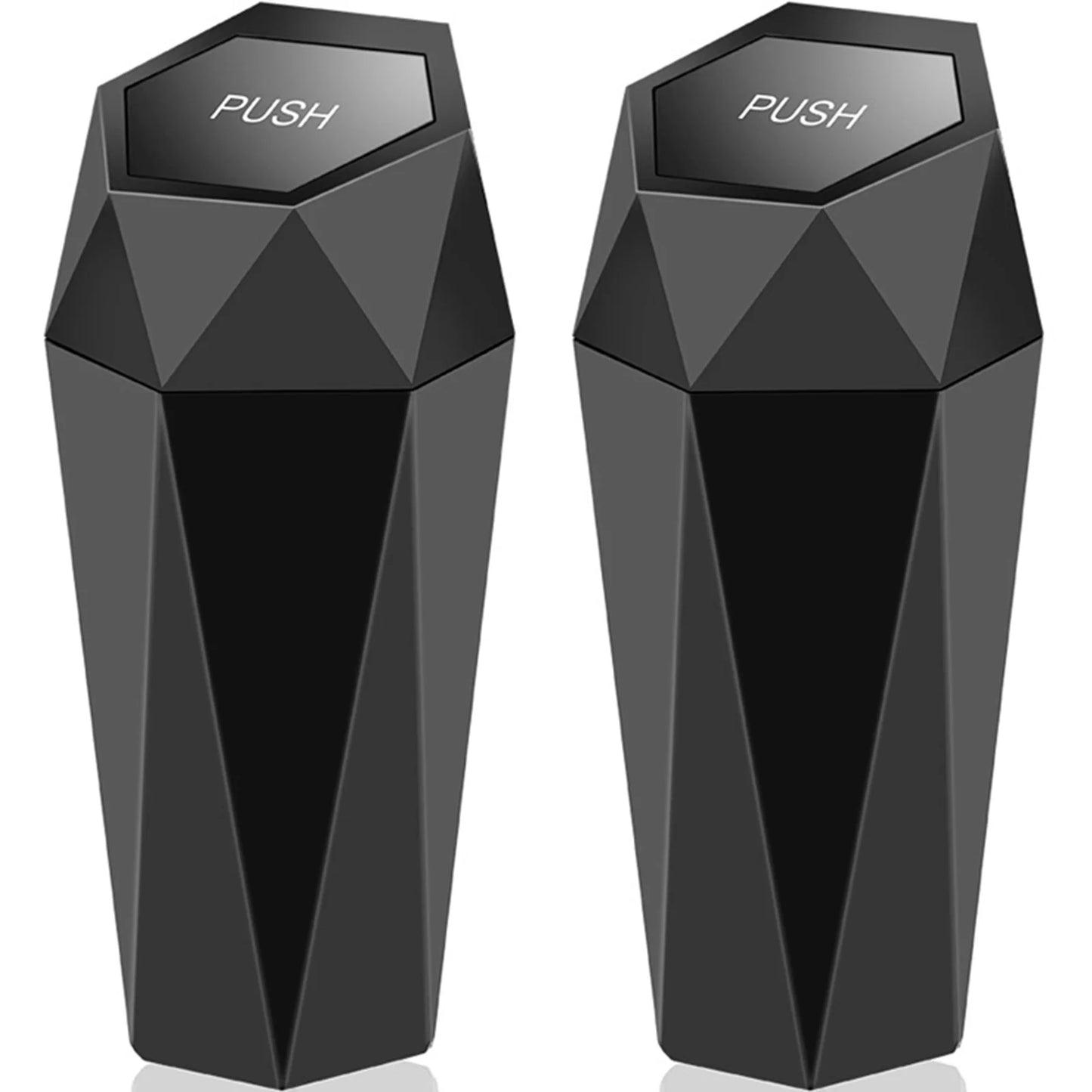 Mini Car Trash Can Automotive Litter Bags & Baskets Black, 7.87 X 3.14 Inches, 2 Pcs