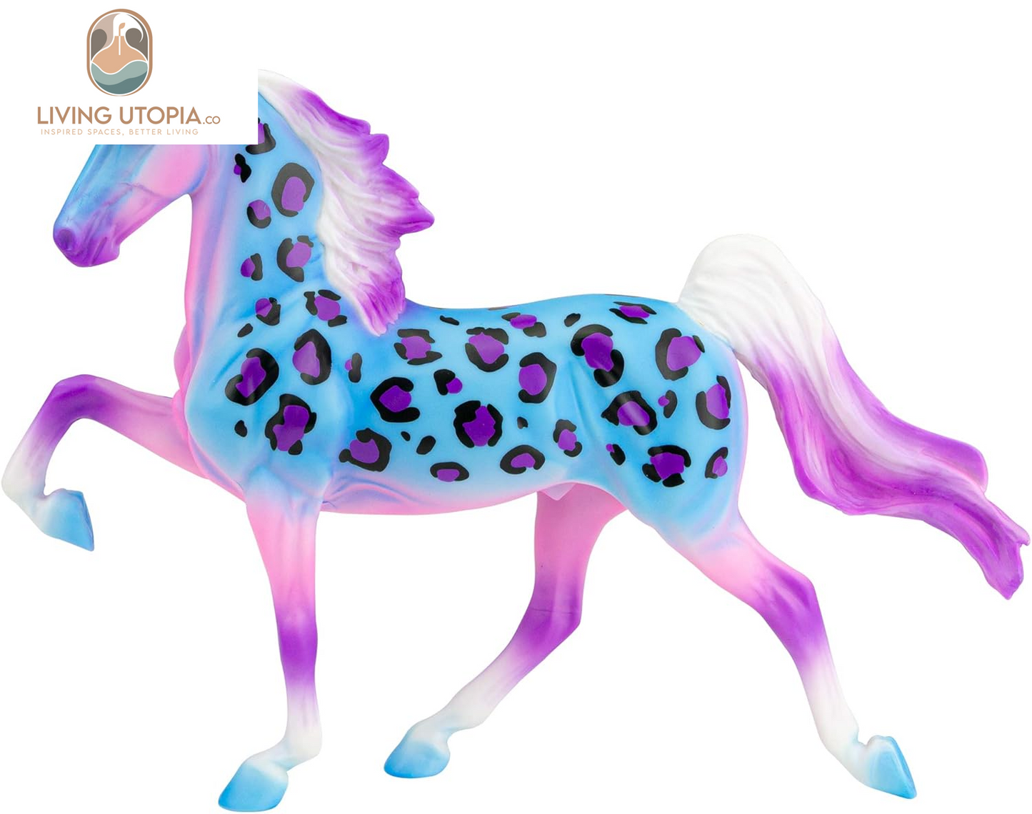Horses Freedom Series 90'S Throwback Decorator Series Horse | Horse Toy | Special Edition | 9.75" X 7" | 1:12 Scale | Model #62221, Blue