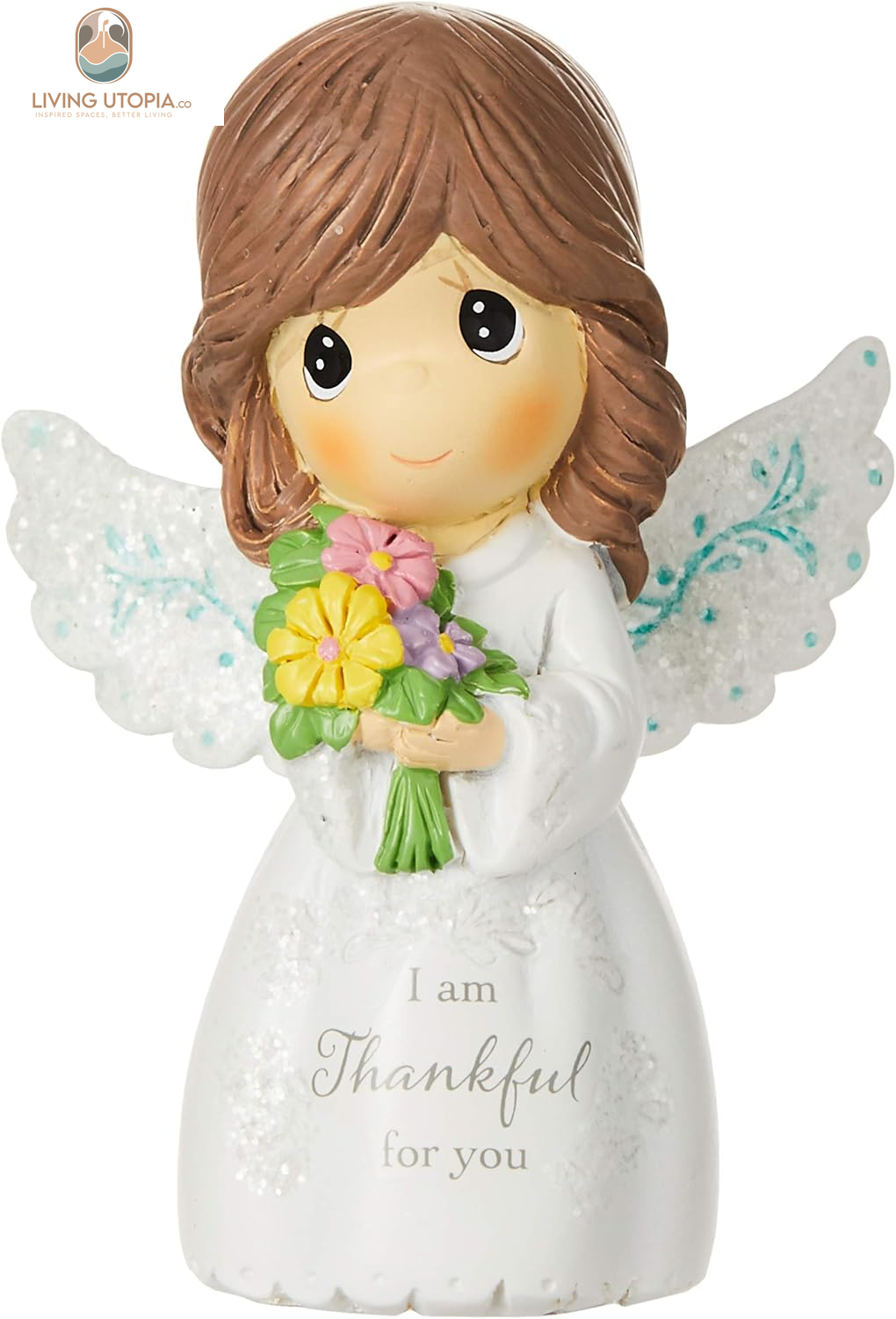 162404 I Am Thankful for You, Mini Resin Figurine