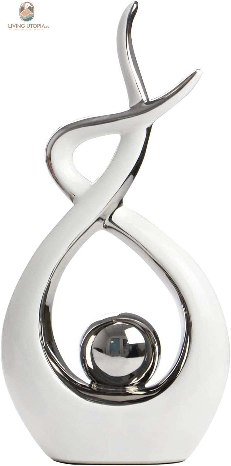 Home Decor Modern Abstract Art Ceramic Statue Table Decorations for Dining Room Living Room Office Centerpiece