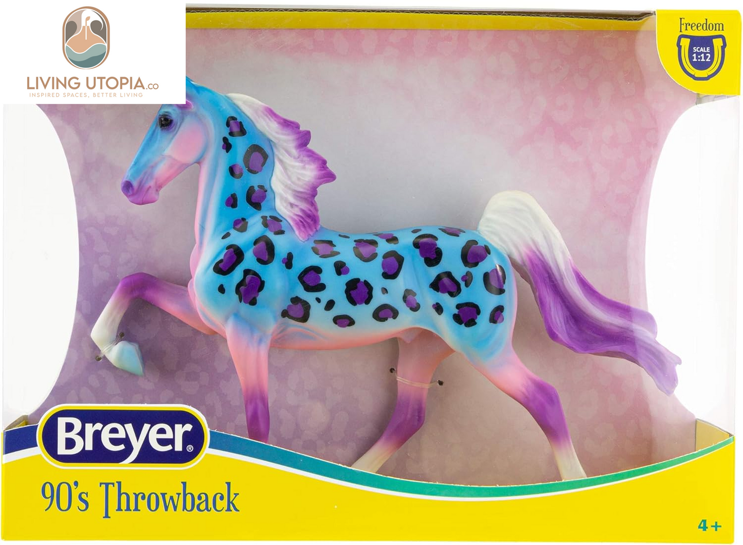 Horses Freedom Series 90'S Throwback Decorator Series Horse | Horse Toy | Special Edition | 9.75" X 7" | 1:12 Scale | Model #62221, Blue