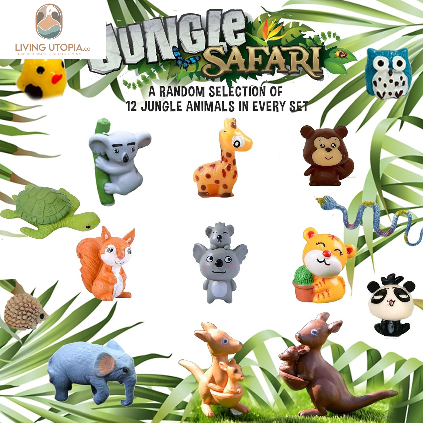 Bath Bombs for Kids with Surprise Inside, 12 Organic Bubble Bath Fizzies with Jungle Animal Toys. Moisturizing, Gentle & Kids Safe, Rainbow Spa Bath Fizz, Birthday Gifts for Kids, Boys, Girls