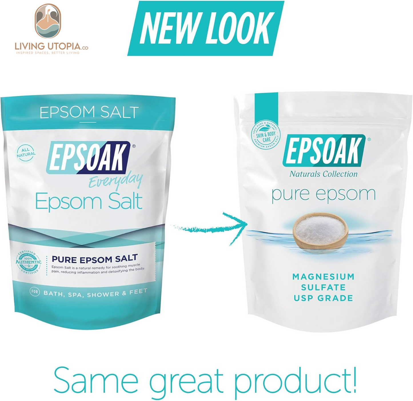 Epsom Salt 10 Lbs. (Qty. 2, 5 Lb. Bags) Magnesium Sulfate USP