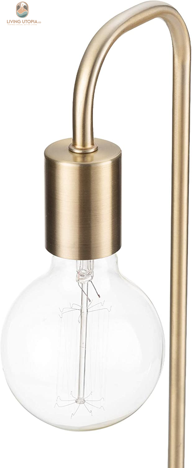 67433 18" Table Lamp, Matte Brass, Table Lamp for Living Room, Home Décor, Lamps for Bedrooms, Room Décor, Nightstand, Home Improvement, Reading Lamp, E26 Base Socket, Home Décor