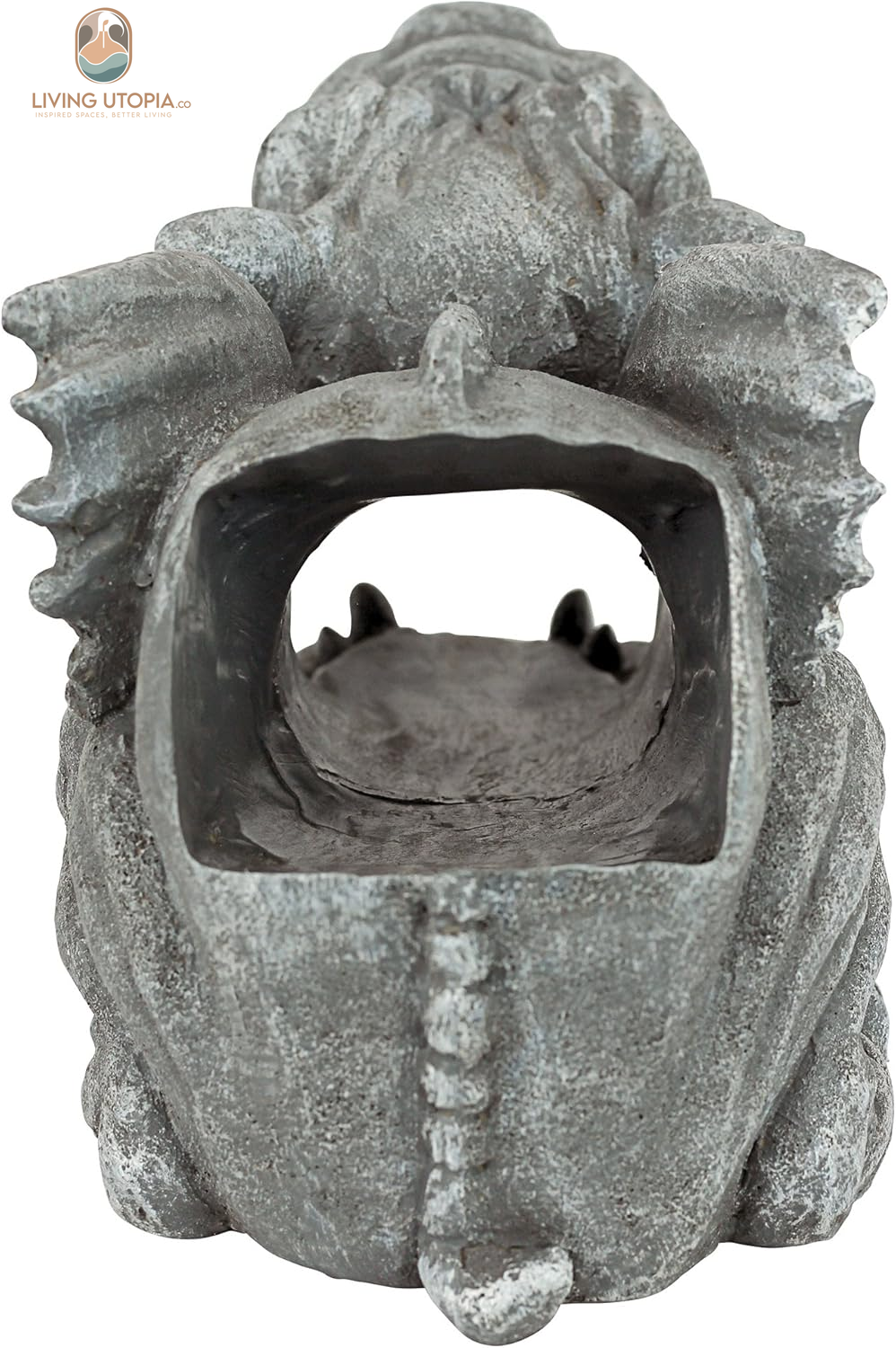 Roland the Gothic Gargoyle Gutter Guardian Rain Downspout Extension Outdoor Statue, 10 Inch Long, Cast Stone Resin, Grey Stone Finish