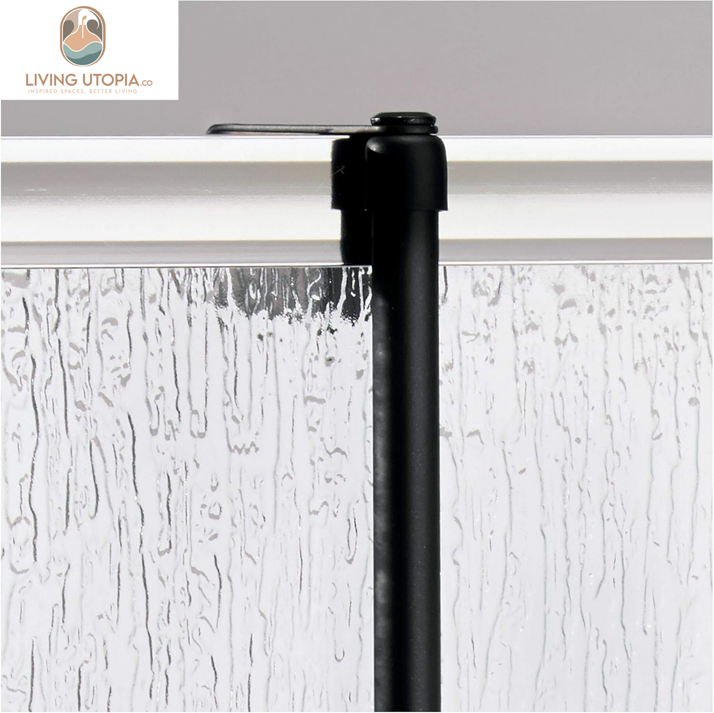 Idesign Over-The-Door Hanging Shower Caddy Organizer, the Forma Collection – 12” X 6.5” X 24”, Matte Black