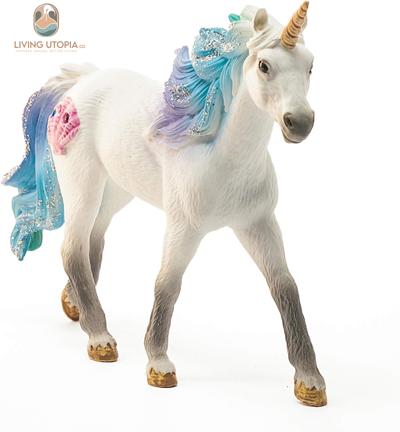 Bayala, Unicorn Toys for Girls and Boys, Sea Unicorn Stallion with Gems, Blue and Purple, Ages 5+