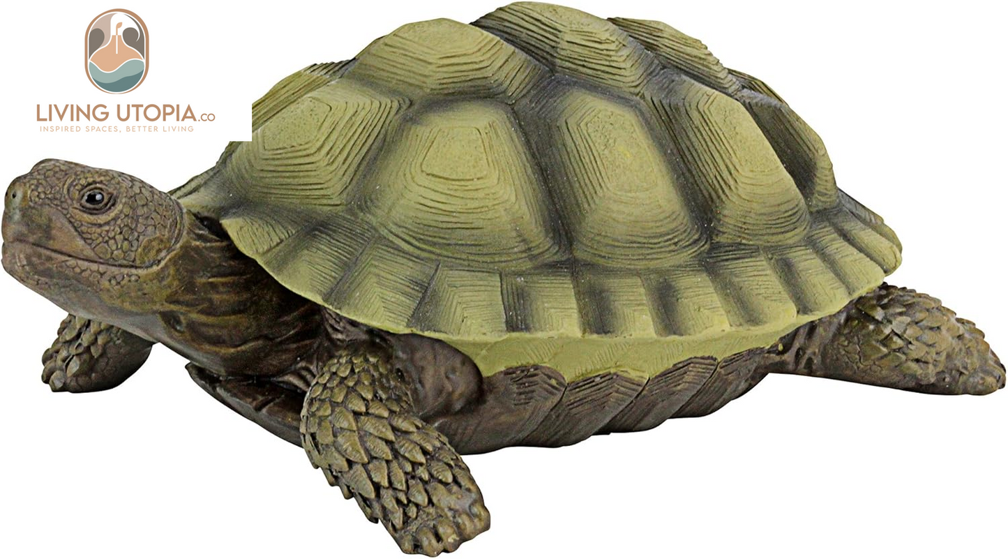 QM1887611 Gilbert the Box Turtle Garden Decor Animal Statue, 9 Inch, Full Color