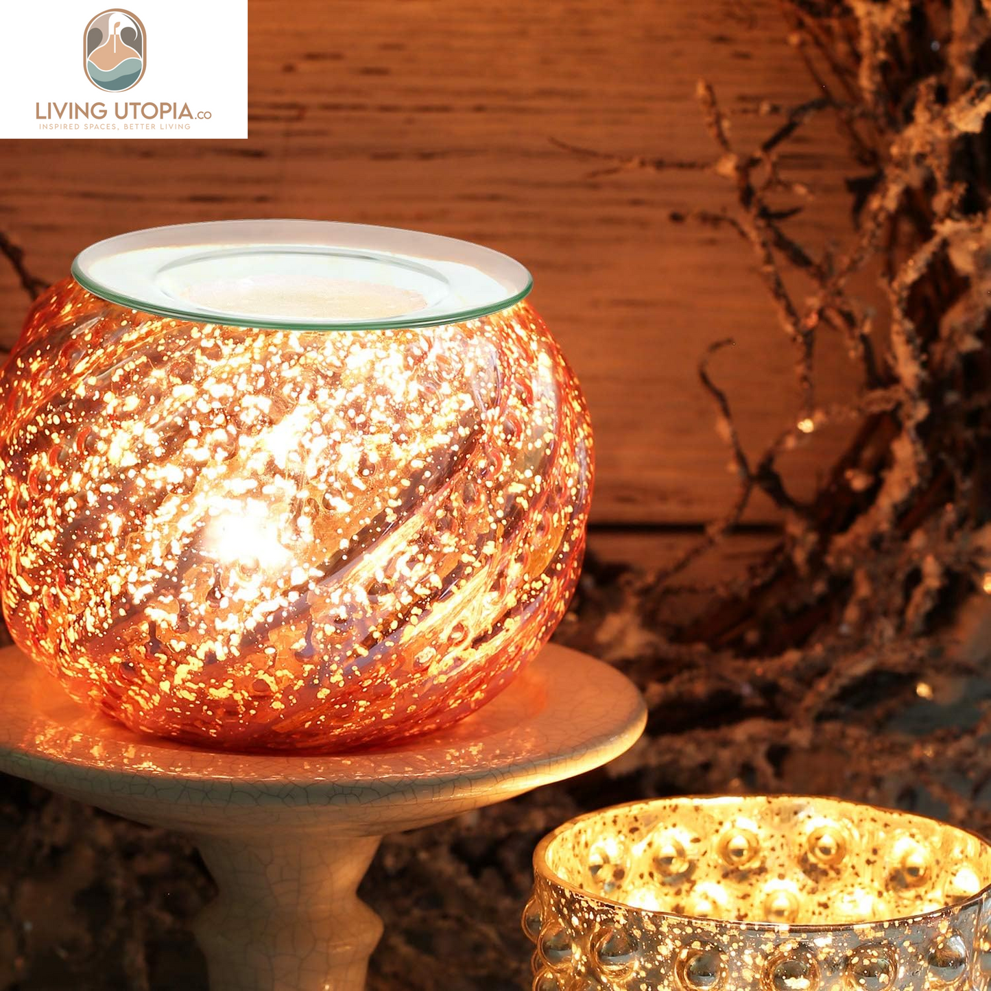 Replacement Oil Warmer Dish round Glass Dish Wax Melt Candle Warmer Bowl Plate Lid Tray for Aroma Therapy Lamp Electric Lamps Oil and Tart(2 Pieces,4.5 Inches)