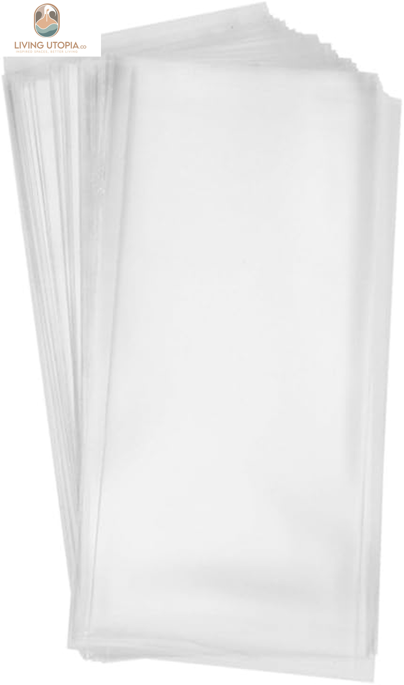 200 Clear Treat Bags 5X11 with Twist Ties 6 Mix Colors - 1.4Mils Thickness OPP Plastic Poly Gift Bags (5'' X 11'')