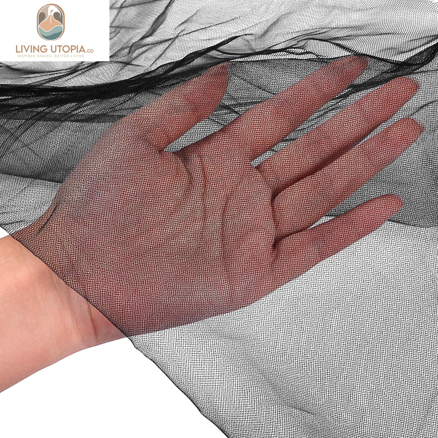 Black Outdoor Insect Netting (9.84 x 32.81 ft)