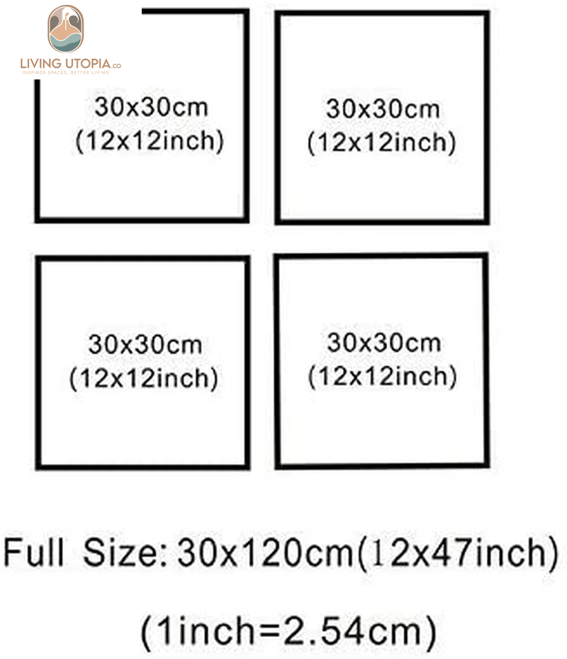 Art 4 Panels Canvas Wall Art Spring Summer Autumn Winter Four Seasons Landscape Color Tree Painting Picture Prints Modern Giclee Artwork Stretched and Framed for Living Room Home Decoration