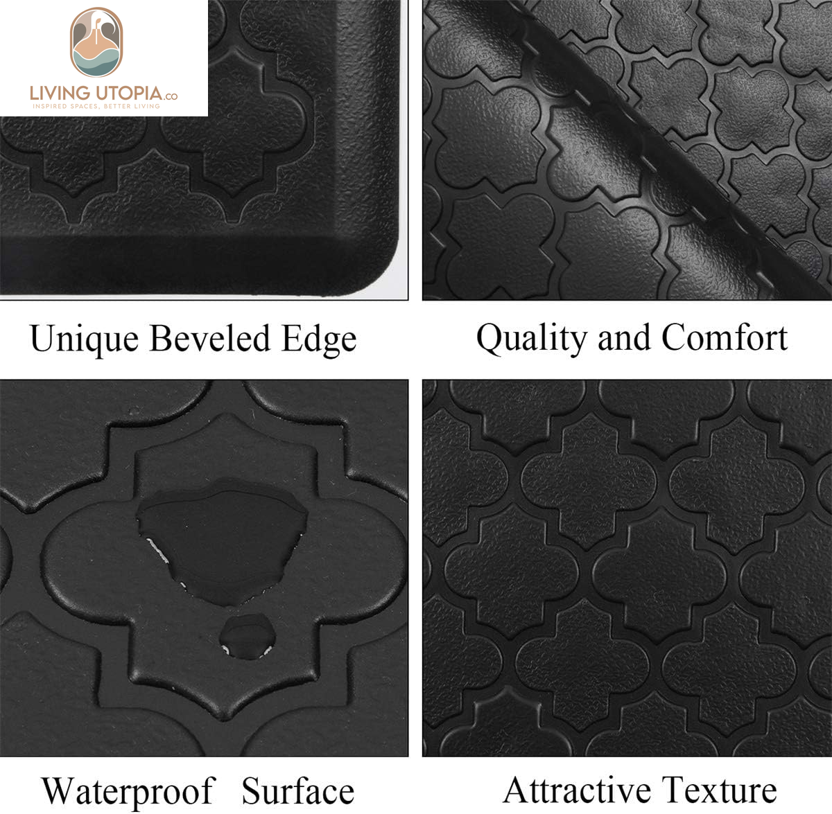 Kitchen Mat Cushioned anti Fatigue Kitchen Floor Mat Runner 20"X60" Non Slip Kitchen Mats for Floor Waterproof Kitchen Rugs and Mats Comfort Mat for Standing Desk,Sink,Laundry