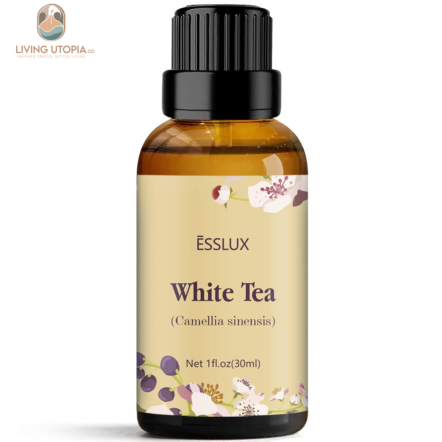 White Tea Essential Oil, Aromatherapy Essential Oils for Diffuser, Massage, Soap, Candle Making, Home Fragrance, 30 Ml