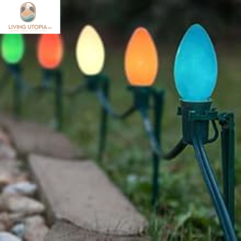 25 Pack C7 Multicolor Christmas Replacement Bulbs, Multicolor Ceramic Light Bulbs for Christmas Outdoor Patio Indoor String Lights, C7/E12 Candelabra Base, 5 Watt- Multicolor