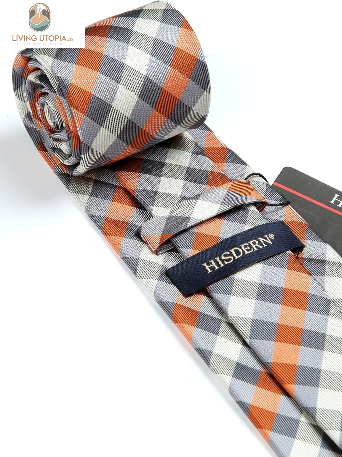 Plaid Checkered Tie Handkerchief Woven Classic Formal Men'S Necktie & Pocket Square Set