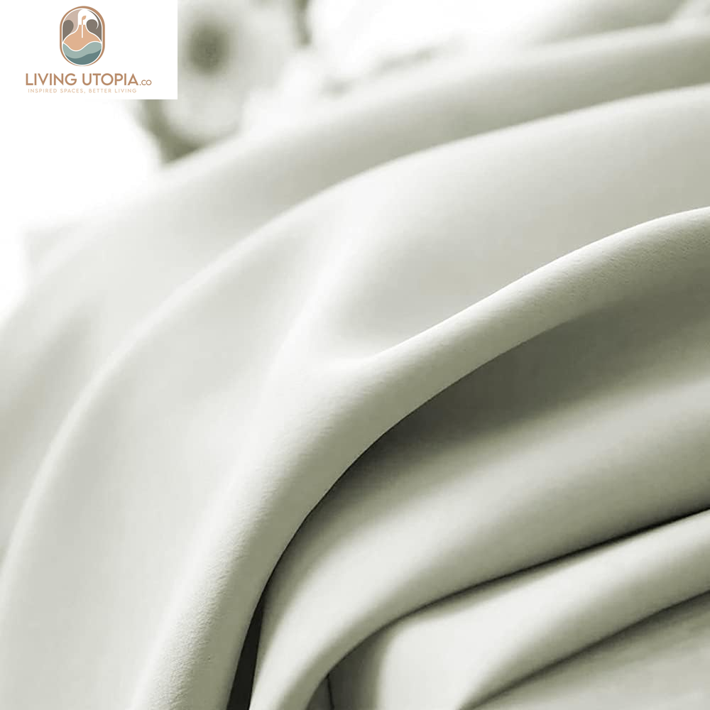 Cream White Blackout Curtains 63 Inches Long for Living Room - Grommet Room Darkening Thermal Insulated Ivory Curtain Drapes for Bedroom, Light Beige, 2 Panels, 52W X 63L