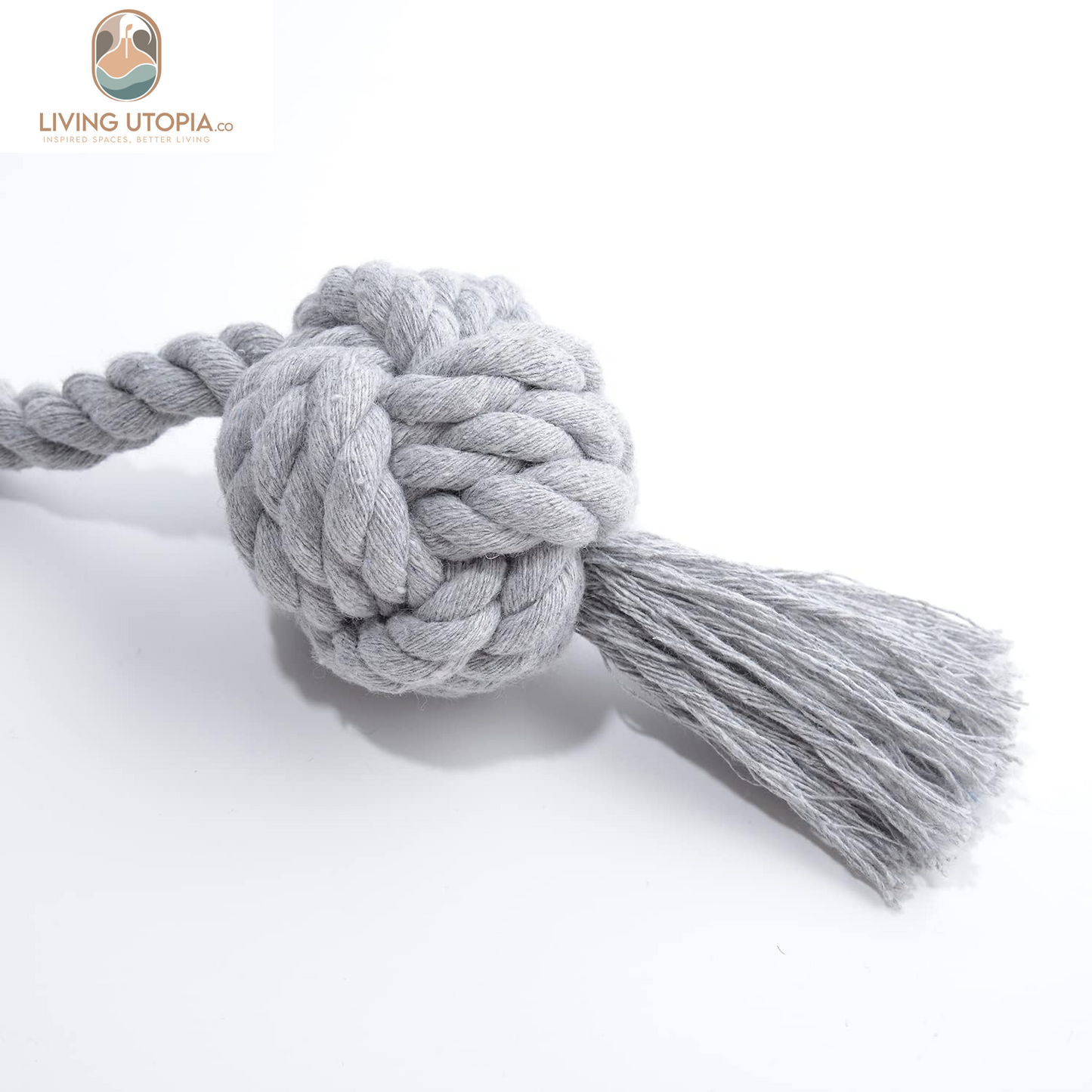 2 Pack Rustic Curtain Tiebacks - Outdoor Curtain Drapery Holdbacks Holders - Hand Knitting Cotton Rope Drape Tie Backs for Sheer and Blackout Curtain(Set of 2, Grey)