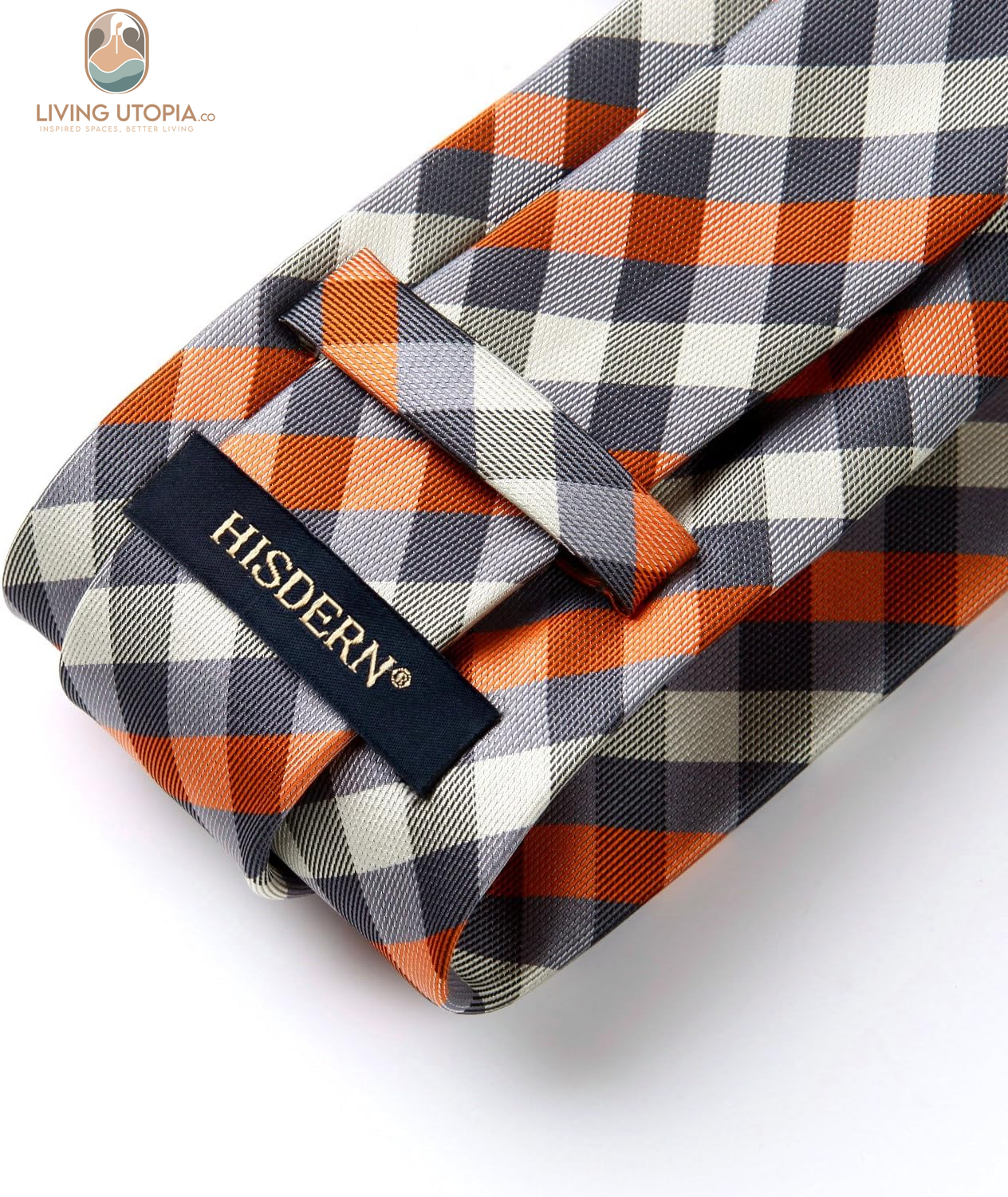 Plaid Checkered Tie Handkerchief Woven Classic Formal Men'S Necktie & Pocket Square Set