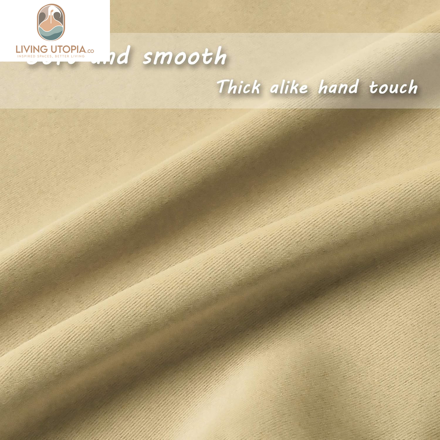 Energy Efficient Rod Pocket Curtains Valance for Windows Room Darkening Privacy Protection Valance 18 Inch Length for Bedroom Kitchen,Each Is 52X18 Inch,Biscotti Beige,Single Panel