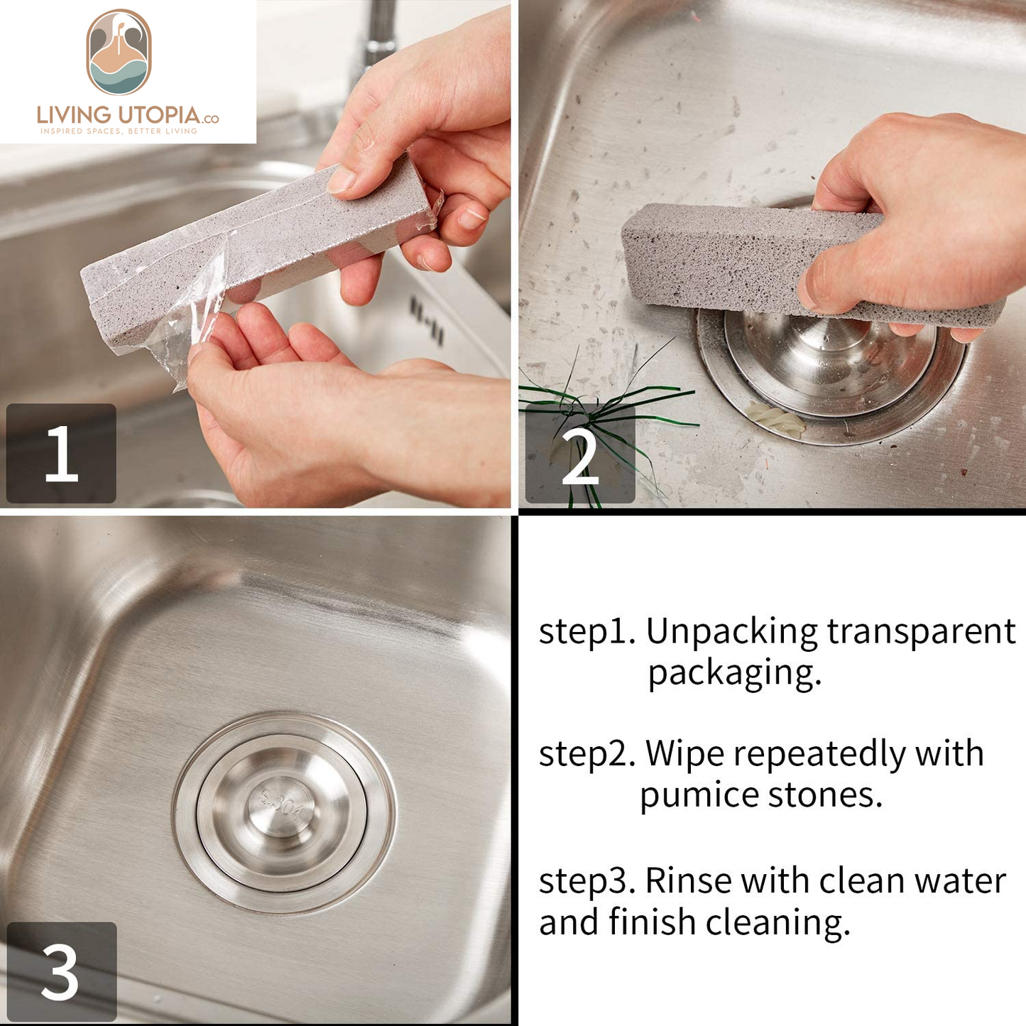 24 Packs Pumice Stick for Cheaning, Pumice Scouring Stone Pad Removing Stain Grime without Leaving Scratches for Kitchen Oven Stove Home Bathroom Toilet Pool House Cleaning Supplies