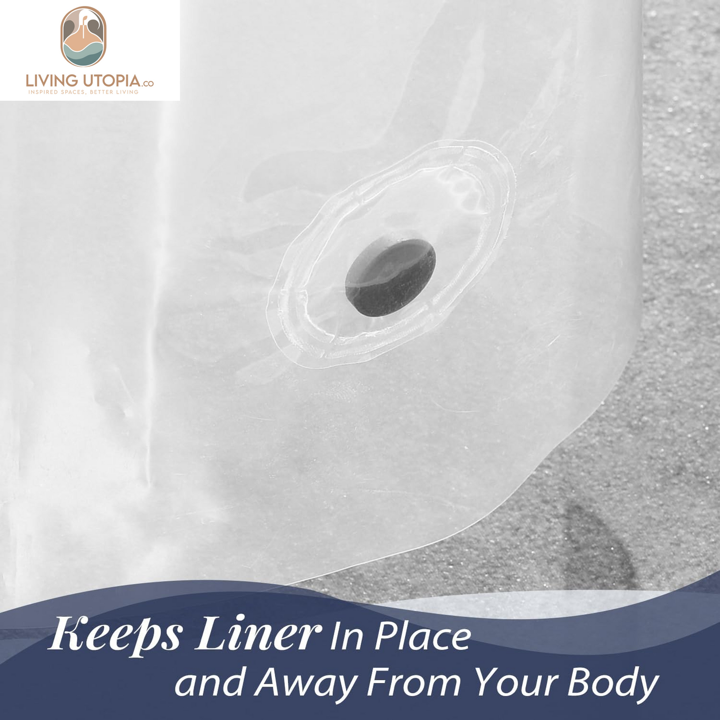 Clear Shower Curtain Liner Waterproof, 72X72 Lightweight