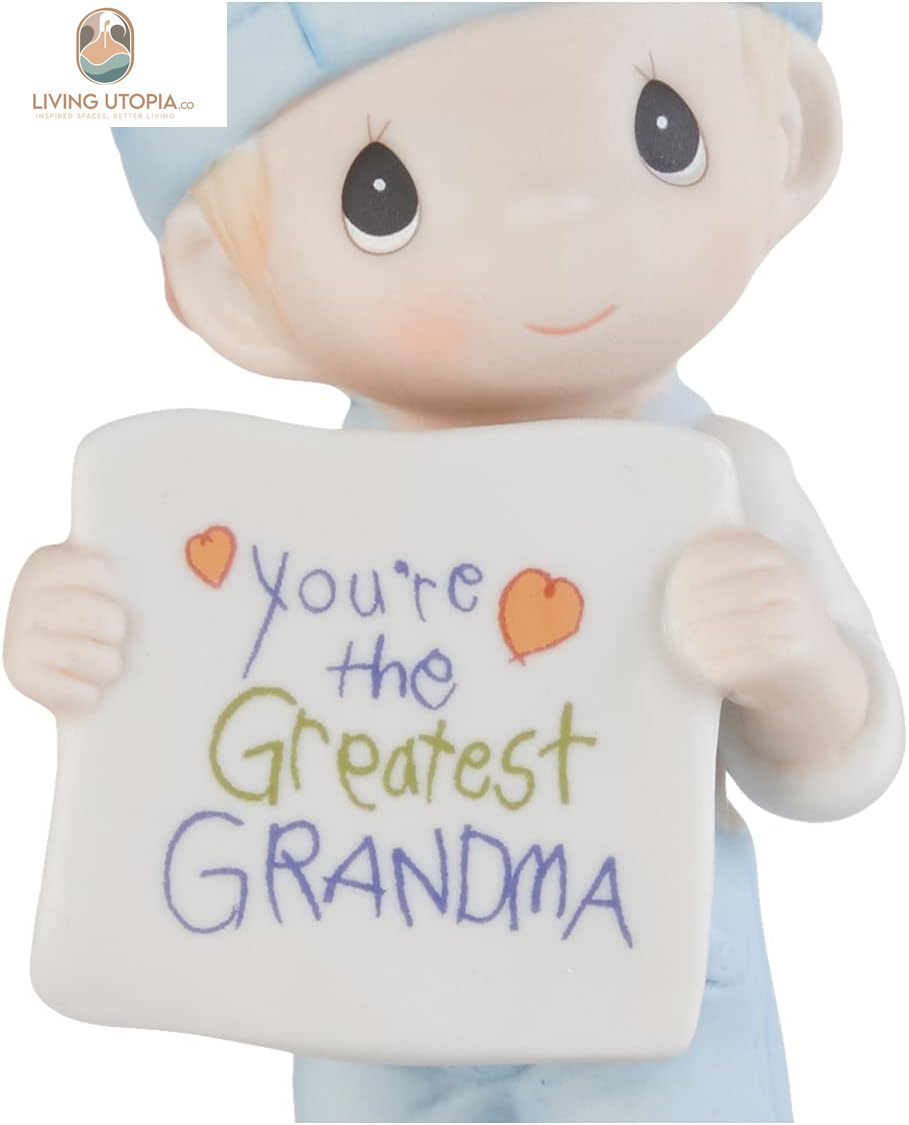 , You'Re the Greatest Grandma, Bisque Porcelain Figurine, Boy, 133034