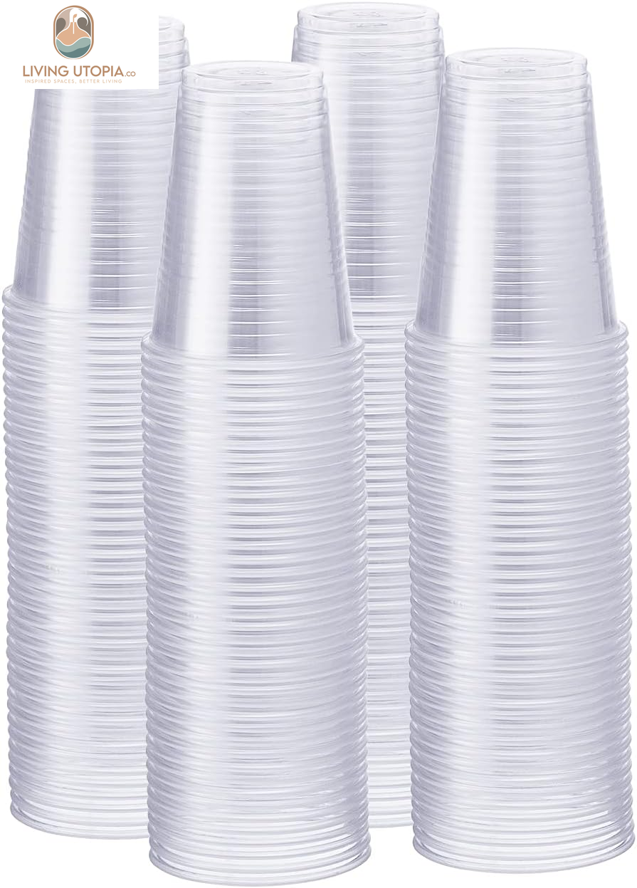 [7 Oz. - 500 Count Clear Plastic Cups Disposable - Cold Party Drinking Cups for Events and Everyday Use