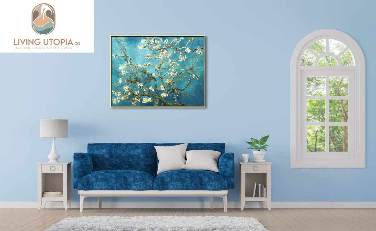 Framed Wall Art Giclee Canvas Prints of Almond Blossom by Vincent Van Gogh Paintings Reproduction Abstract Artwork for Wall Decor