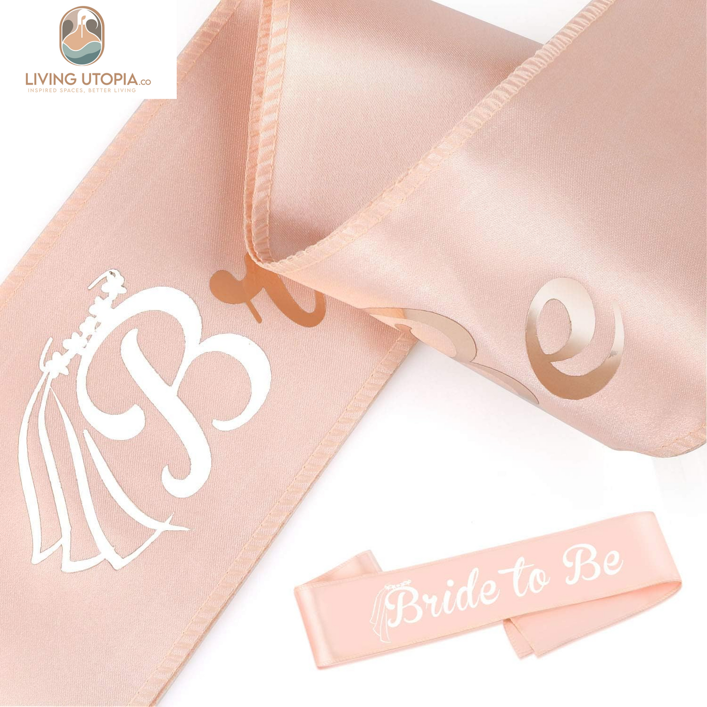 Rose Gold Bride to Be Sash, Hen Party Sash, Hen Do Sash for Bride, Hen Party Accessories, Hen Do Night Accessories, Hen Party Decoration