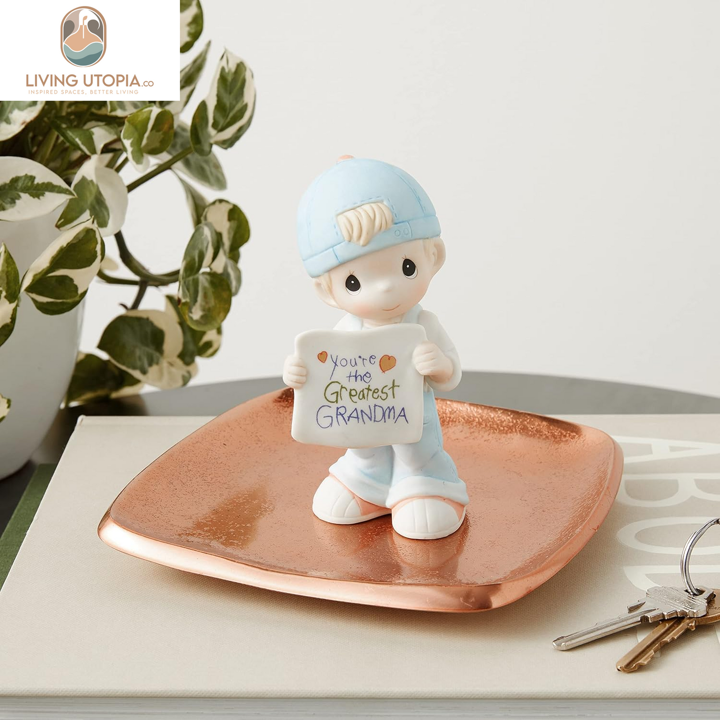 , You'Re the Greatest Grandma, Bisque Porcelain Figurine, Boy, 133034