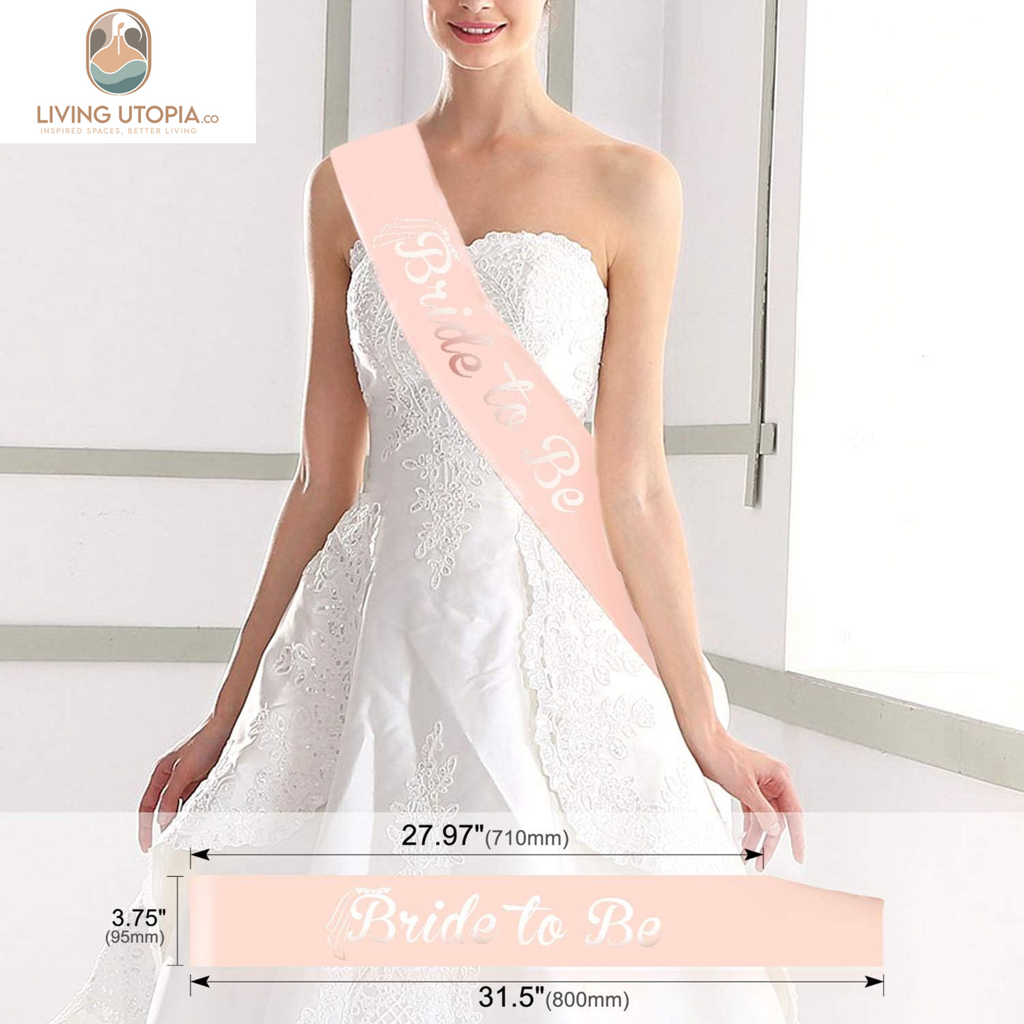 Rose Gold Bride to Be Sash, Hen Party Sash, Hen Do Sash for Bride, Hen Party Accessories, Hen Do Night Accessories, Hen Party Decoration
