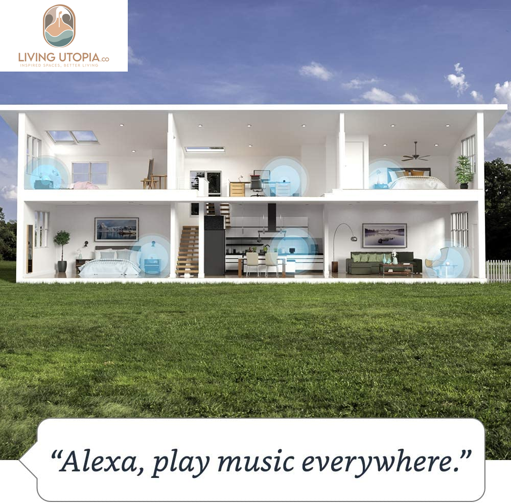 Echo (Newest Model), Alexa Speaker with Premium Sound, Ideal for Large Bedrooms, Living Rooms and Kitchens, Charcoal