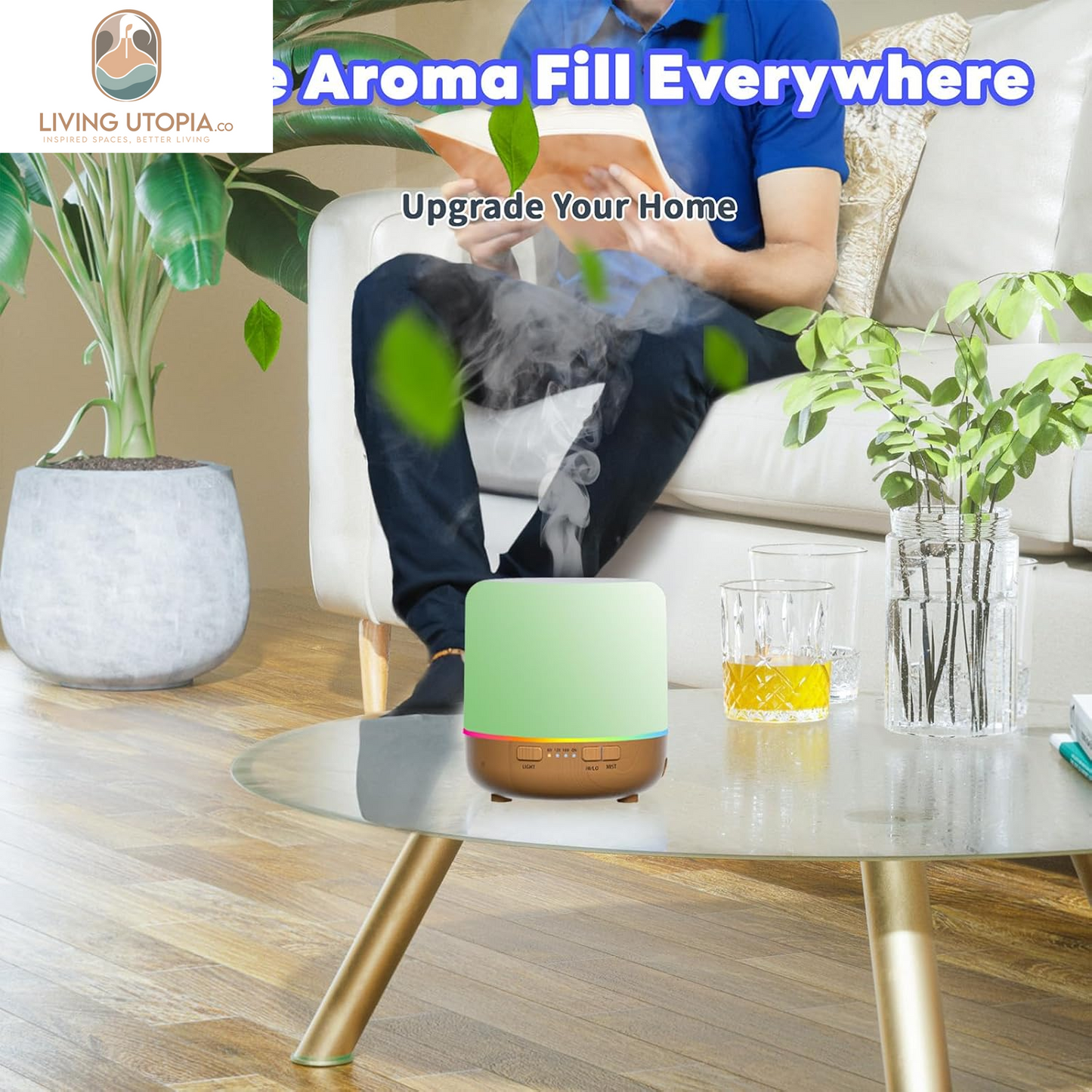 Small Cute Diffusers 200Ml Colorful Essential Oil Diffuser with Adjustable Mist Mode,Auto off Aroma Diffuser for Bedroom/Office/Home (200 ML 1 Pack Yellow)
