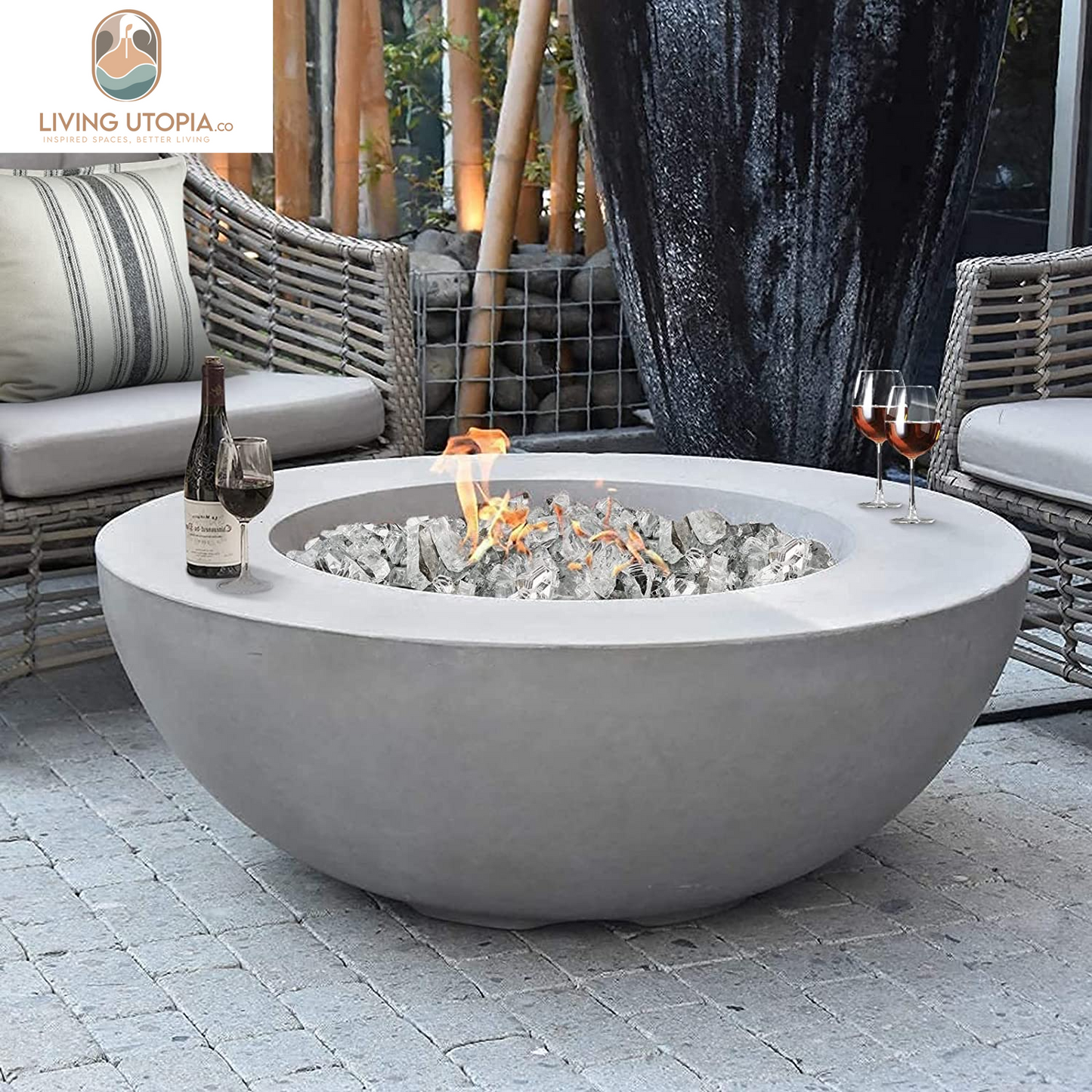 Clear Reflective Fire Pit Glass – 10 lb