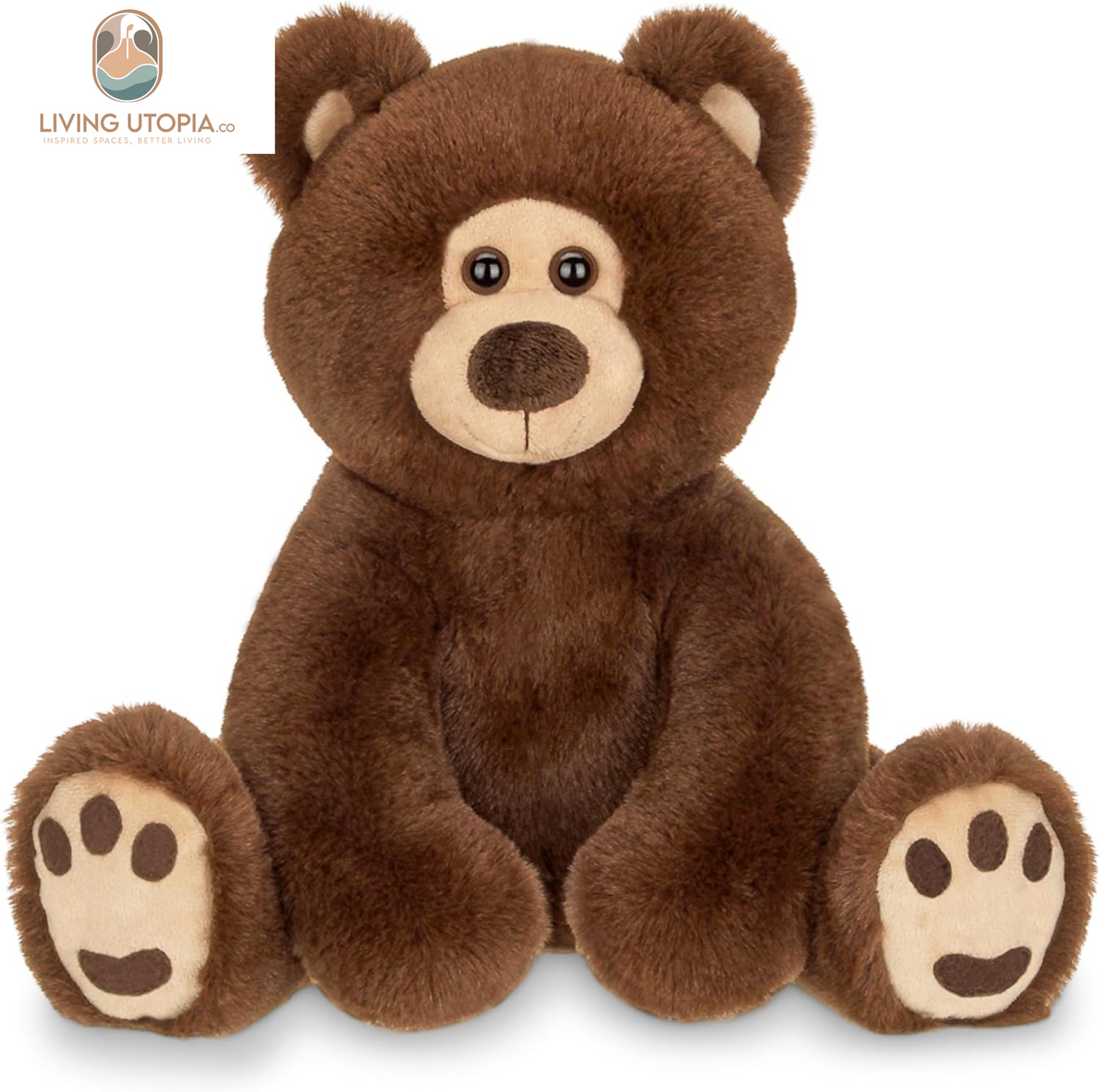 Lil' Barnaby Chocolate Brown Plush Stuffed Animal Teddy Bear, 11.5 Inches
