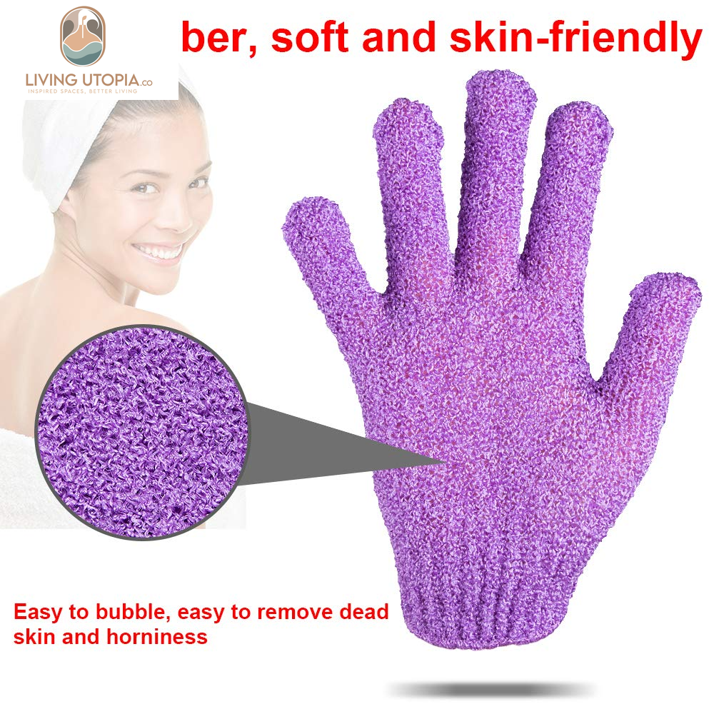 28 Pcs Exfoliating Gloves Body Scrub Bath Gloves Exfoliator Body Wash Glove for Shower, Spa, Massage and Body Scrubs