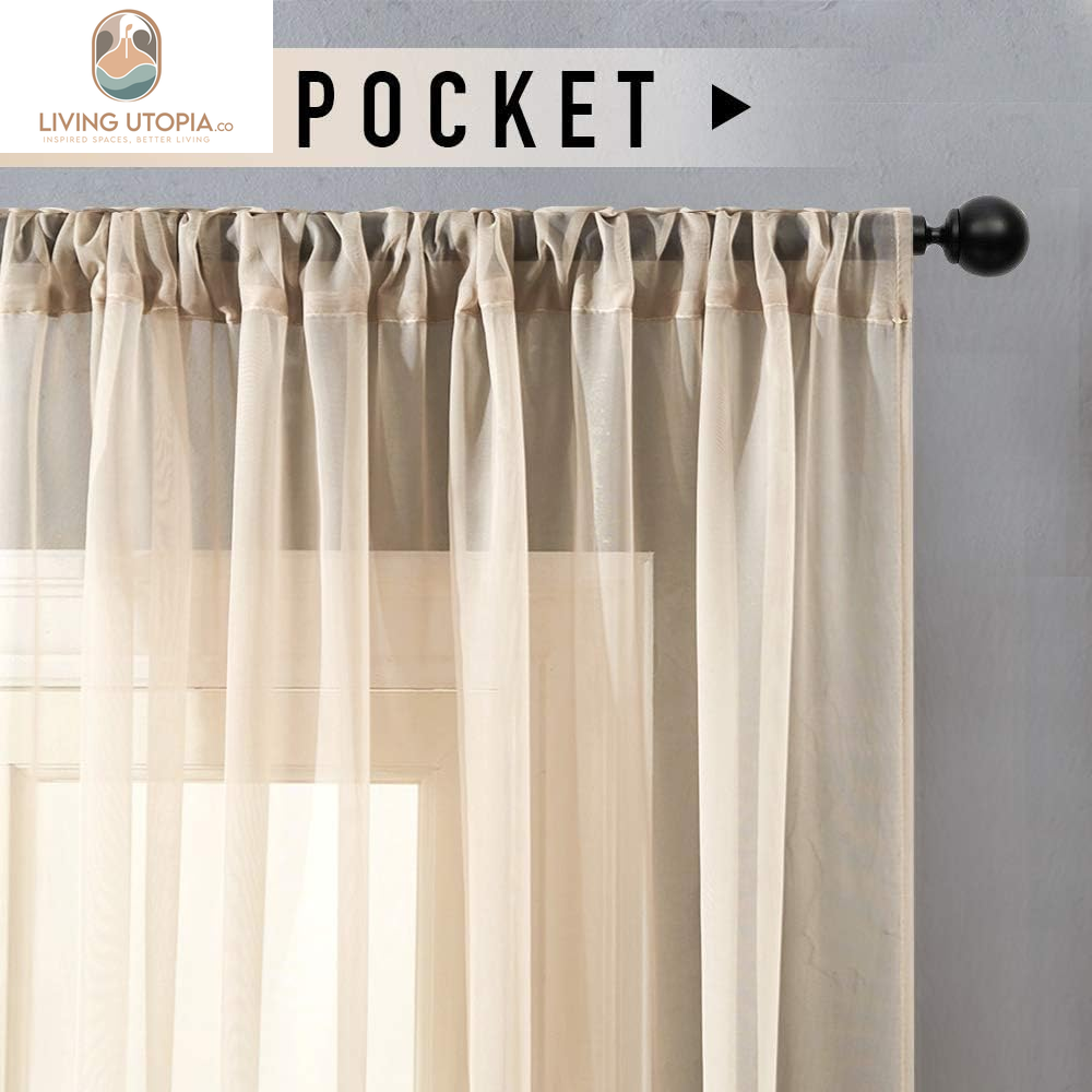 Beige Sheer Curtains Sheers Living Room 84 Inch Length Light Filtering Voile Curtain Panels Bedroom Draperies Rod Pocket Window Treatment Set 2 Panels