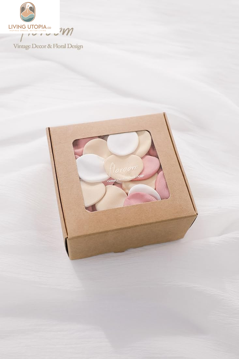 300Pcs Rose Petals Champagne Pink Faux Silk Flower Petals for Wedding Flower Girl Basket Aisle Runner Scatter Dinner Table Centerpieces Party Confetti Bridal Shower Romantic Night Decoration