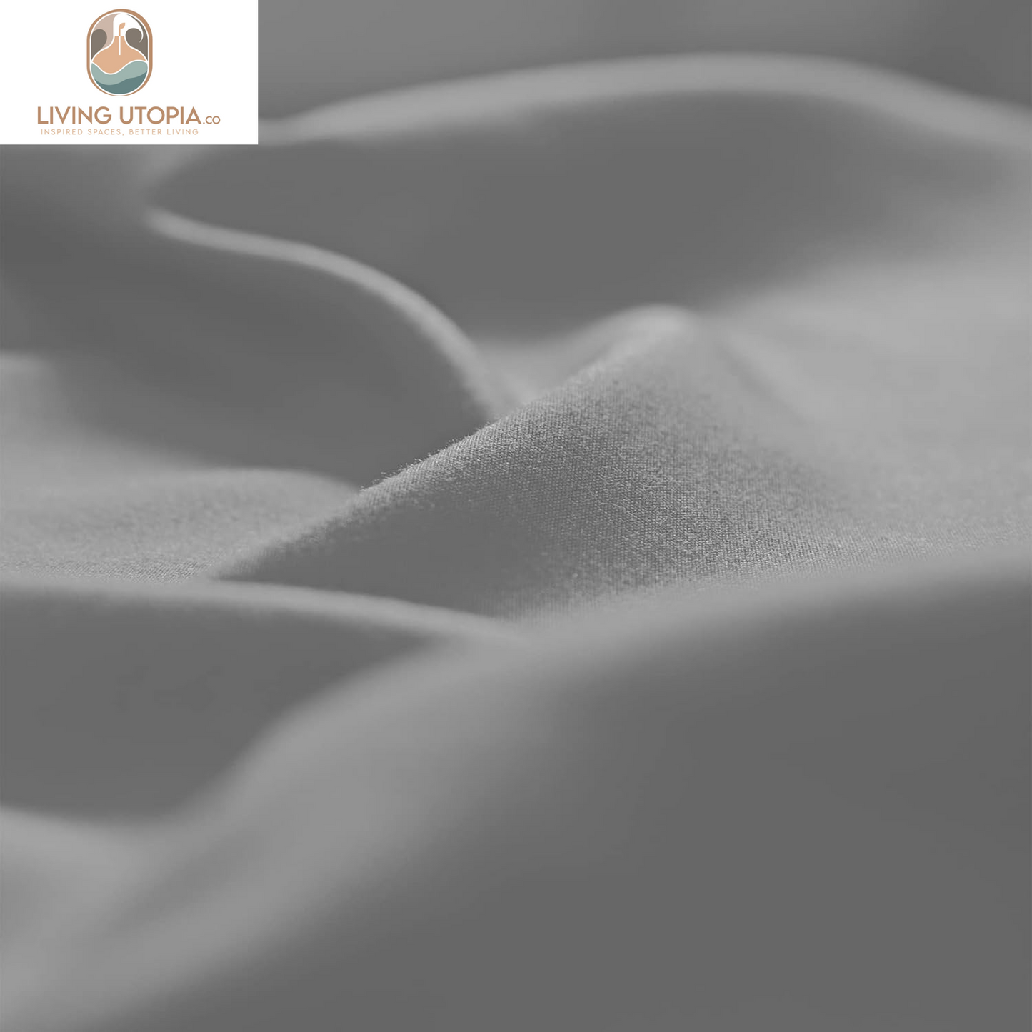 Full Bed Sheets Set 1800 Series 4-Piece Embroidered Double Brushed Microfiber Sheets 16" Deep Pocket Hotel Soft Luxury Bedding Sheet Set, Wrinkle Resistant, Light Grey/Gray