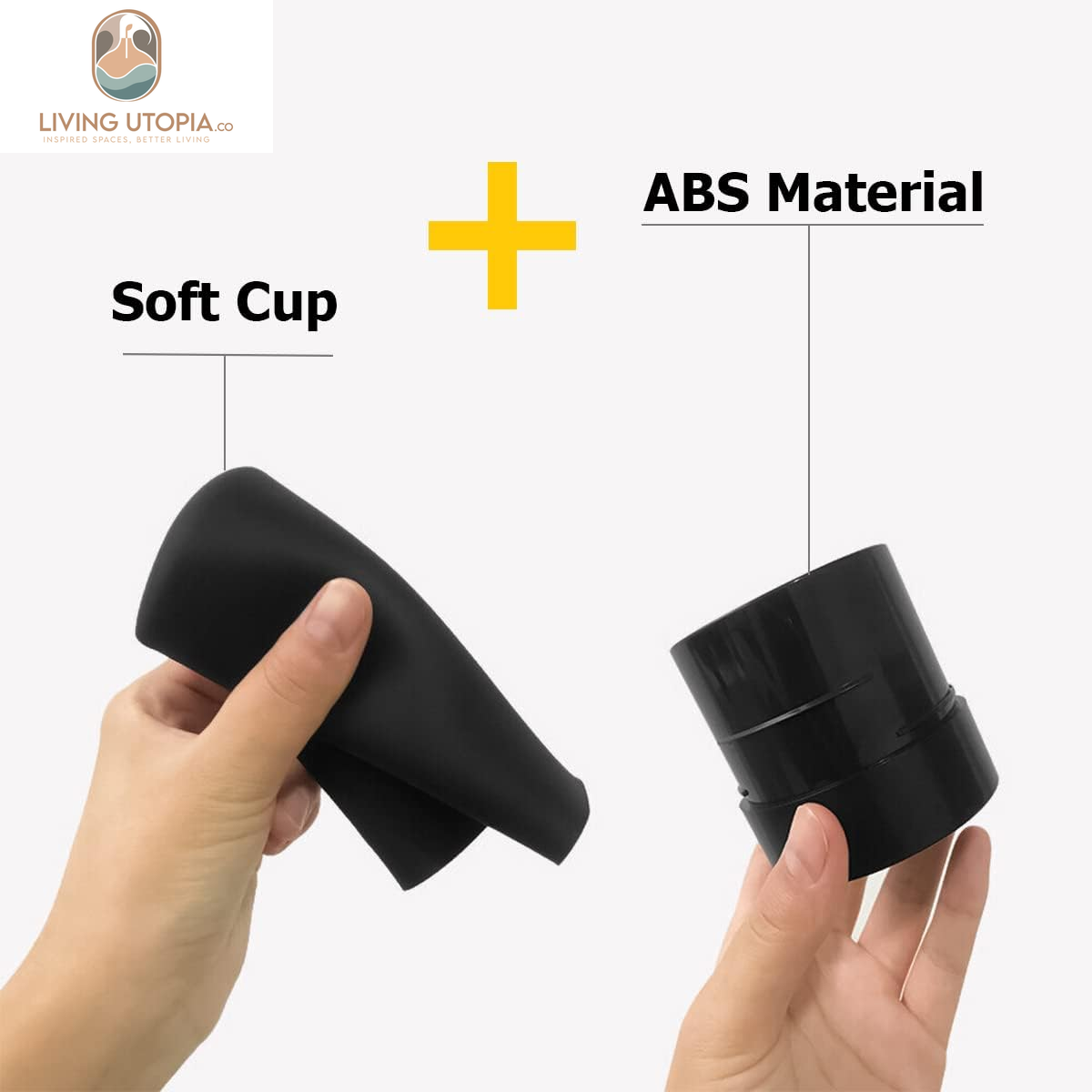 Car Trash Can, Mini Silicone Auto Garbage Container with Lid, Waterproof Leakproof Portable Trash Dustbin, Vehicle Rubbish Bins for Automotive, Home, Office, Kitchen, Bedroom (Black)