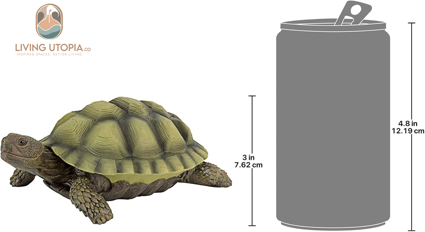 QM1887611 Gilbert the Box Turtle Garden Decor Animal Statue, 9 Inch, Full Color
