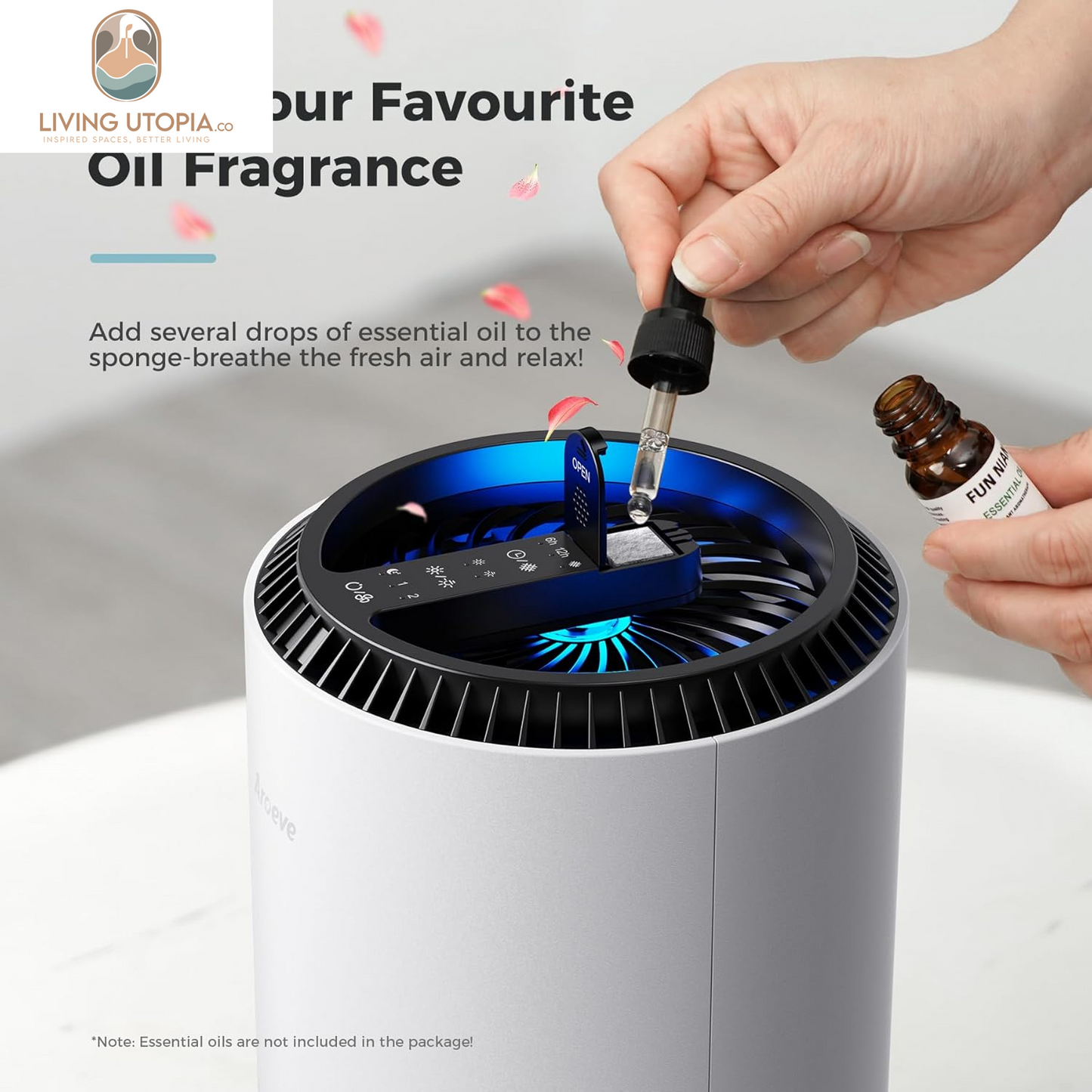 Air Purifiers for Bedroom Home, Air Purifier for Smoke Pollen Dander Hair Smell Air Cleaner with Sleep Mode Speed Control for Bedroom Office, MK01- White(Available for California)