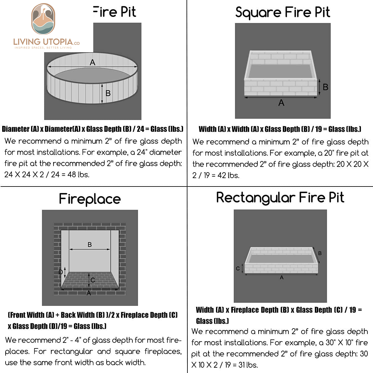 Clear Reflective Fire Pit Glass – 10 lb